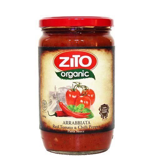 Zito Organic Pasta Sauce Arrabbiata (Red Tomato & Chilli Pepper) 690G