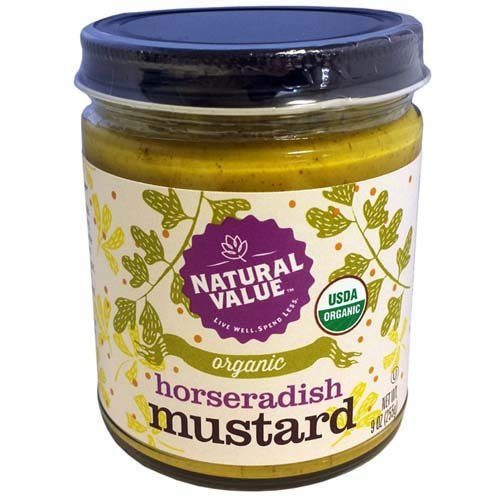 Natural Value  Mustard Horseradish Organic 226G
