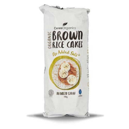 Ceres Organics Brown Rice Cakes No Salt 110G