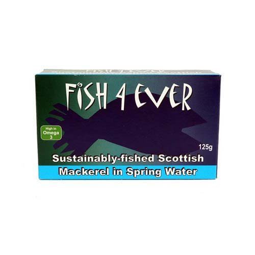 Fish 4 Ever Scottish Mackerel In Water 125G