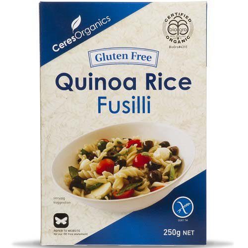Ceres Organics Rice & Quinoa Fusilli 250G
