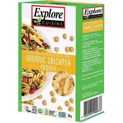 Organic Explore Cuisine Chickpea Fusilli 250G