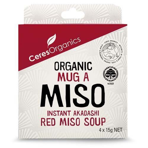 Ceres Organics Muga Miso Red Miso Soup 4X15G