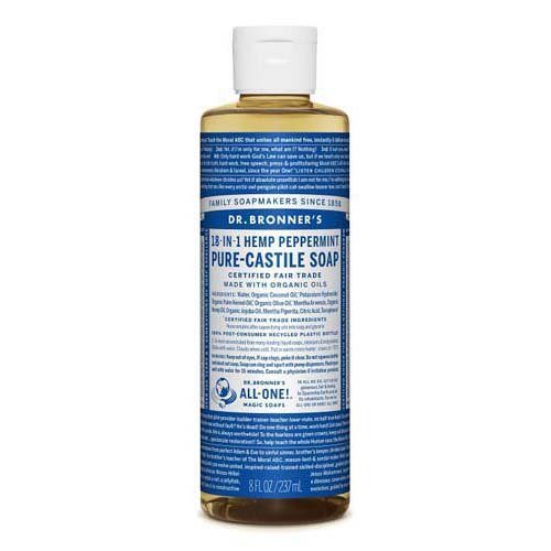 Dr Bronner Peppermint Castile Soap 236ML