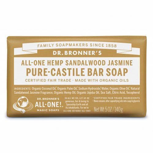 Dr Bronner Bar Soap Hemp Sandalwood Jasmine