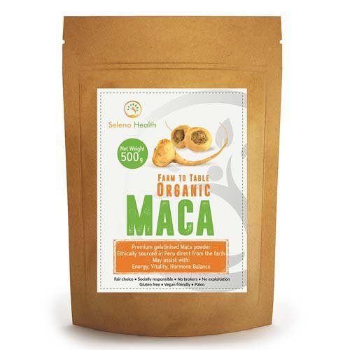 Seleno Health Organic Maca Powder 500G