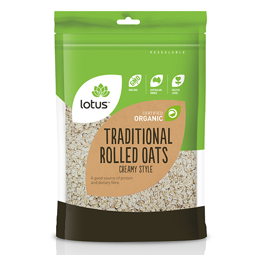 Lotus Traditional Rolled Oats 750G