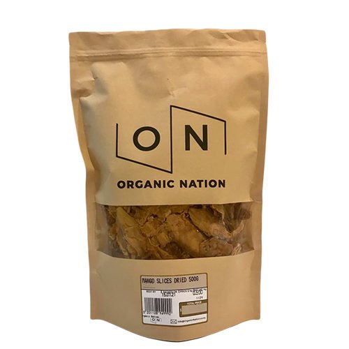 Organic Nation Mango Slices Dried 500G