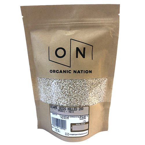 Organic Nation Sesame Seeds Hulled 200G