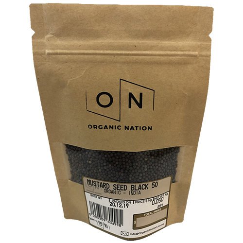 Organic Nation Mustard Seed Black 50G