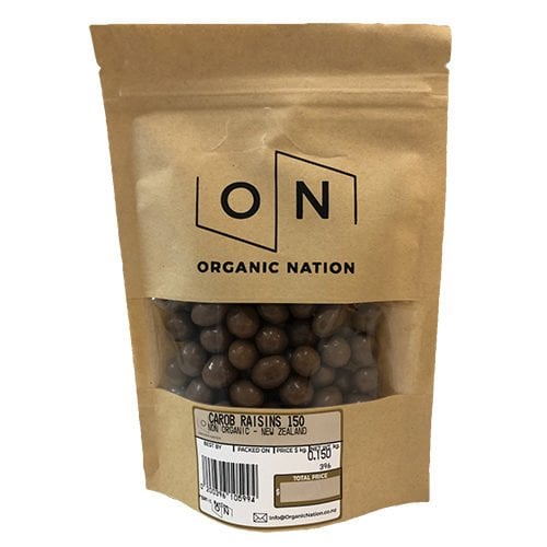 Carob Raisins 150G Organic Nation