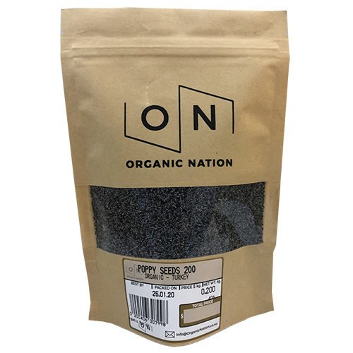 Organic Nation Poppy Seeds Blue 200G