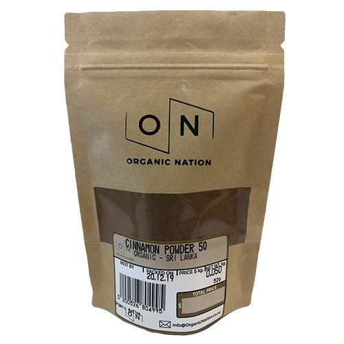 Organic Nation Cinnamon Powder 50G