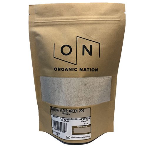 Organic Nation Banana Flour Green 200G