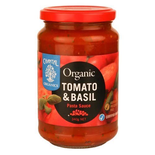 Chantal Organics Tomato & Basil Sauce 340G