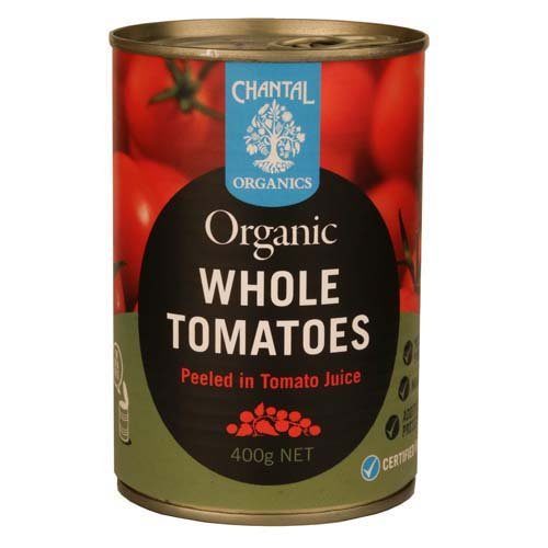 Chantal Organics Tomatoes Whole Peeled 400G