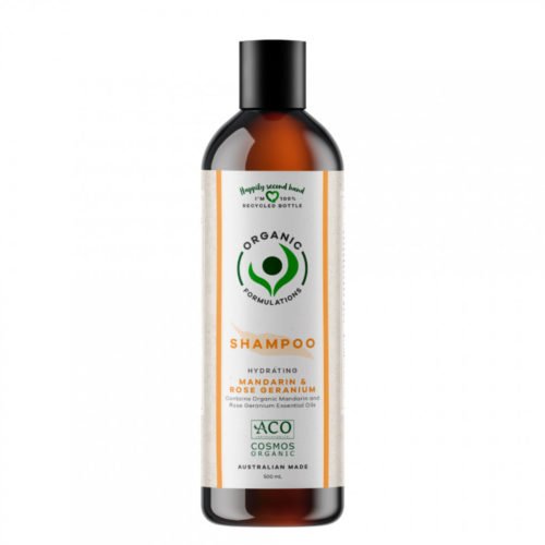 Organic Formulations Hydrating Mandarin & Rose Geranium Shampoo 500ml