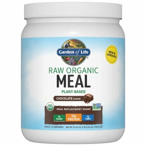 Garden Of Life Raw Organic Meal, Shake & Meal Replacement Chocolate Cacao 539G