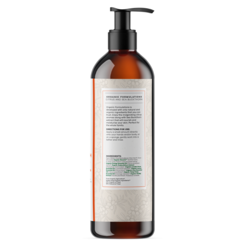 Organic Formulations Citrus & Sea Buckthorn Body Wash 500ml