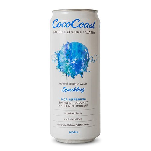 Cococoast Sparkling Coconut Water 500ML