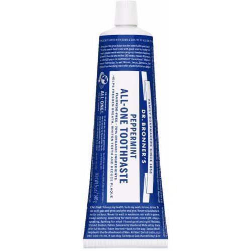 Dr Bronners Toothpaste Peppermint 140G