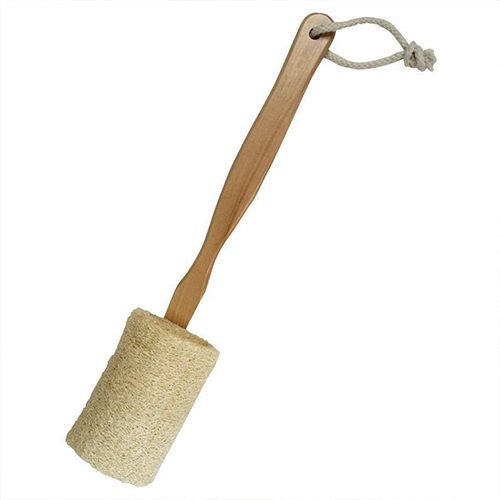 Loofah Natural Shower Brush With Wooden Handle