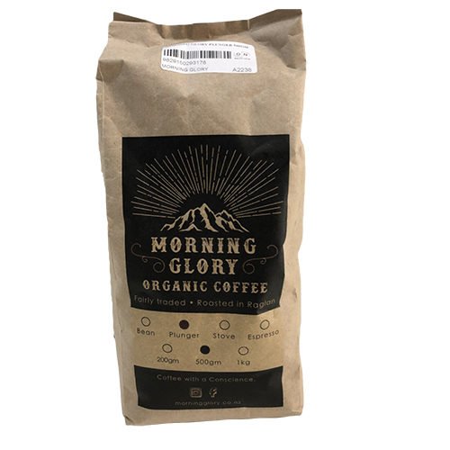Morning Glory Organic Plunger Coffee 500G