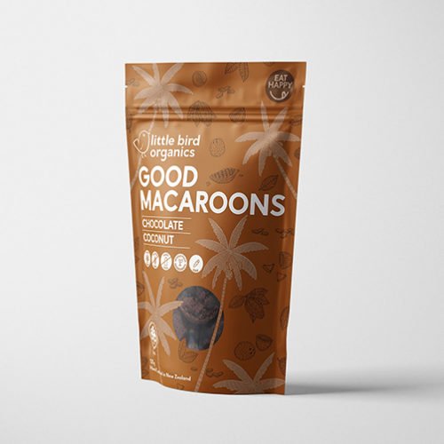 Little Bird Organics Good Macaroons Chocolate & Coconut 125G