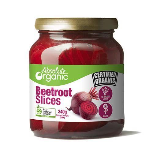 Absolute Organic Beetroot Slices 340G