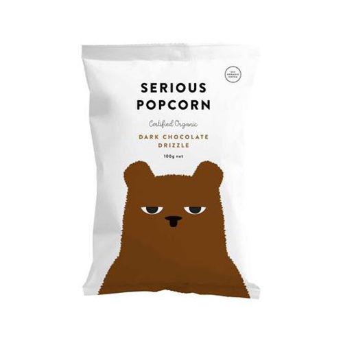 Serious Foods Popcorn Dark Chocolate Drizzle 100G