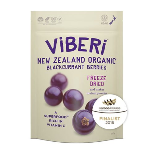 Viberi Freeze Dried Blackcurrant Berries 120G