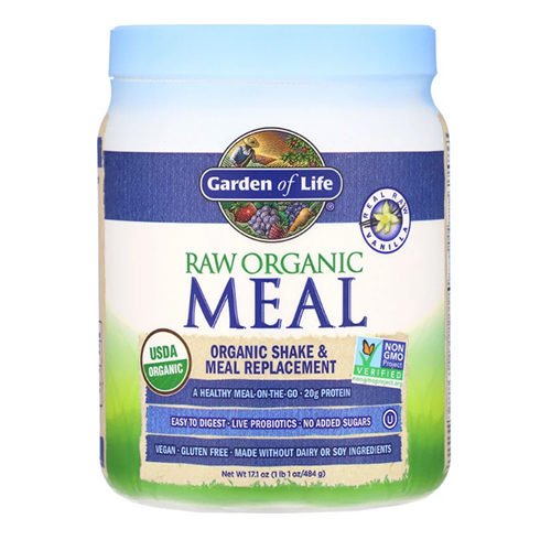 Garden Of Life Raw Organic Meal, Shake & Meal Replacement Vanilla 484G
