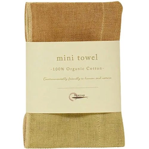 Nawrap Organic Mini Towel Grn/Brown