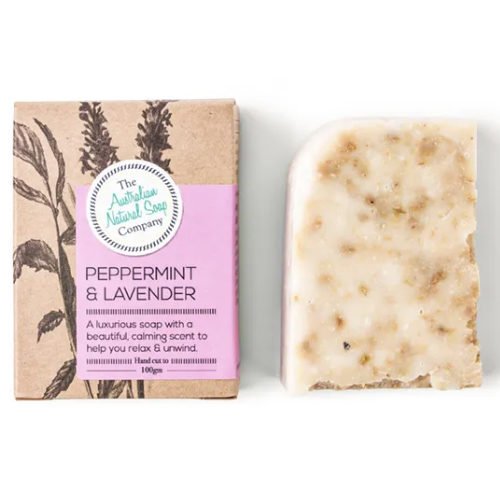 Australian Natural Soap Company Peppermint & Lavender Soap 100G