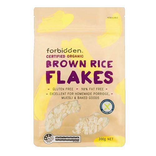 Forbidden Organic Gluten Free Brown Rice Flakes 300g