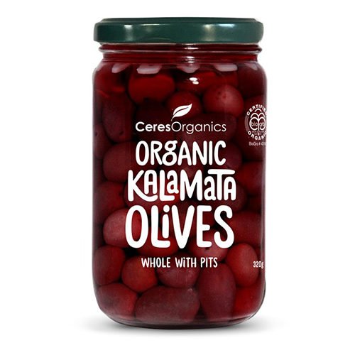 Ceres Organics Kalamata Olives, Whole With Pits 320G
