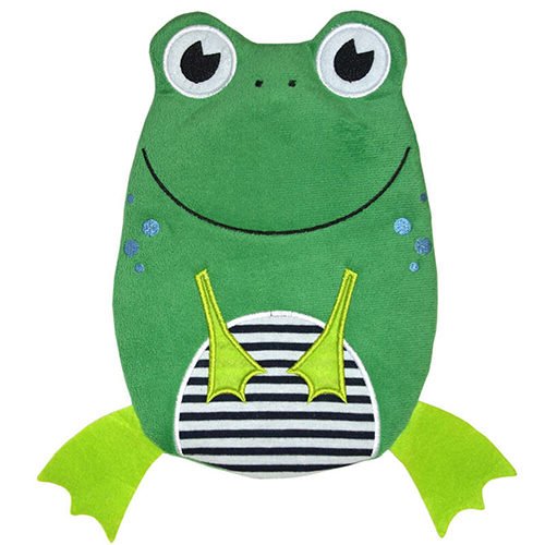 EcoWarehouse Eco Hot Water Bottle Junior 0.8L – With Cover Frog