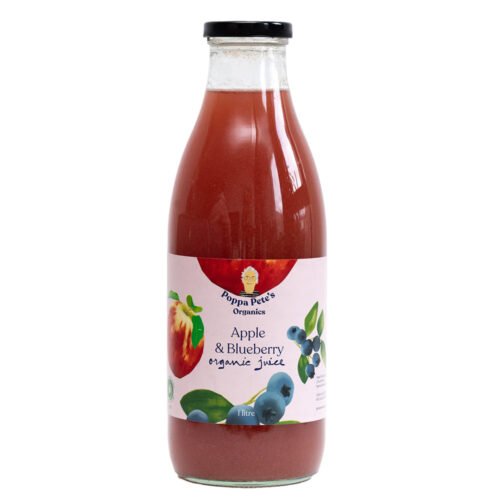 Poppa Pete’s Organic Apple & Blueberry Juice 1L