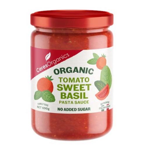 Ceres Organics Tomato & Sweet Basil Pasta Sauce 690g
