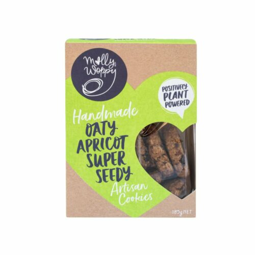Molly Woppy Artisan Oaty Apricot Super Seedy Plant Base Cookies 185g
