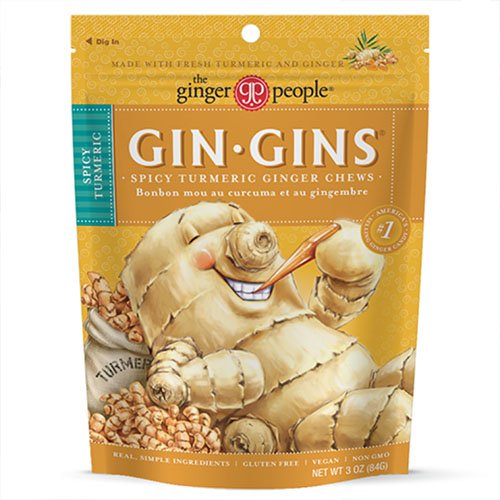 Gin Gins Spicy Turmeric Ginger Chews 60g