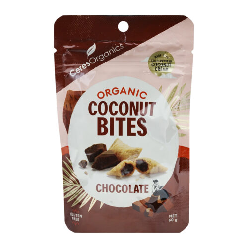 Ceres Organics Organic Coconut Bites Chocolate Filled 60g