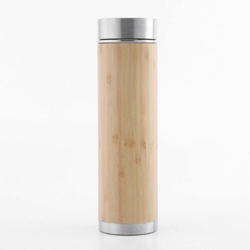 The Vegan Store Bamboo Bottle With Tea Strainer