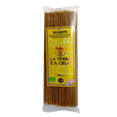 La Terra Organic Whole Wheat Spaghetti 500g