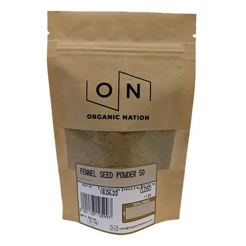 Organic Nation Fennel Seed Powder 50g