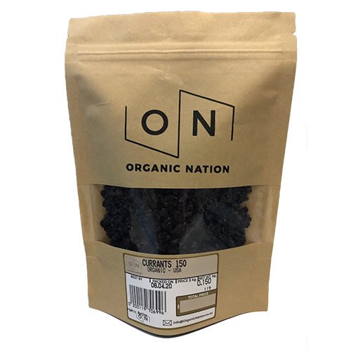 Organic Nation Dried Currants 150G