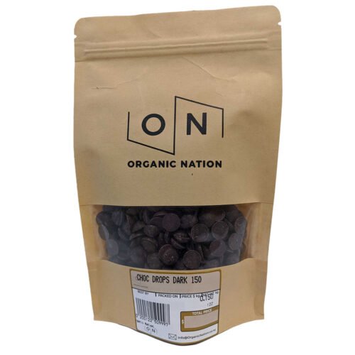 Organic Nation Dark Chocolate Drops 150g