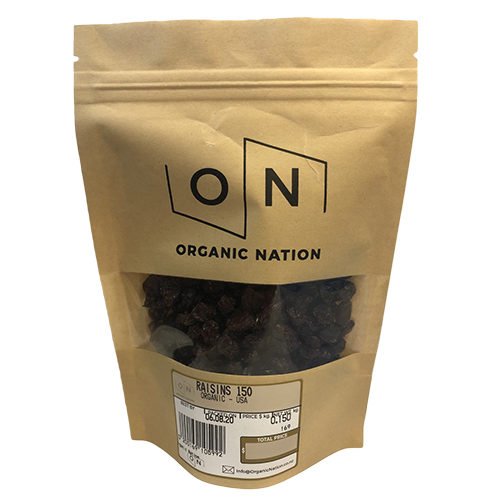 Organic Nation Raisins 150G
