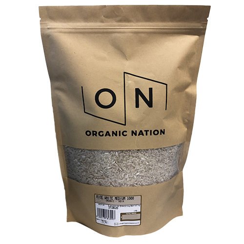 Organic Nation White Rice Medium Grain 500G