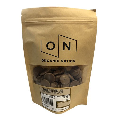 Organic Nation Carob Buttons 150G